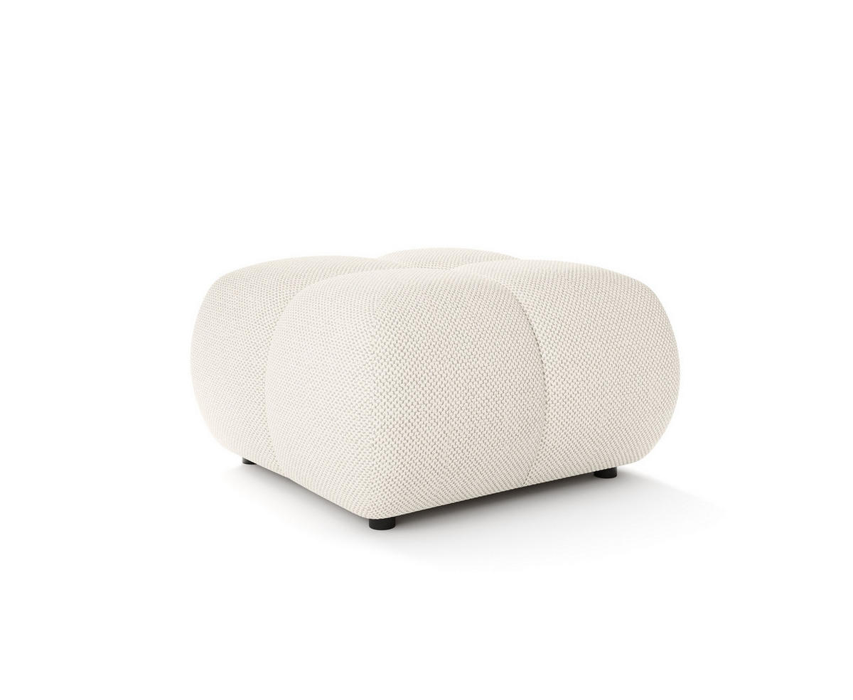 POLSTERHOCKER CORSO Modern Sitzhocker, Fußhocker Creme - Creme, Holzwerkstoff/Kunststoff (72/43.5/72cm) - MASSENO