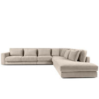 ECKSOFA XL rechts VERUS - Creme, Holz/Holzwerkstoff (377/328cm) - KONSIMO®