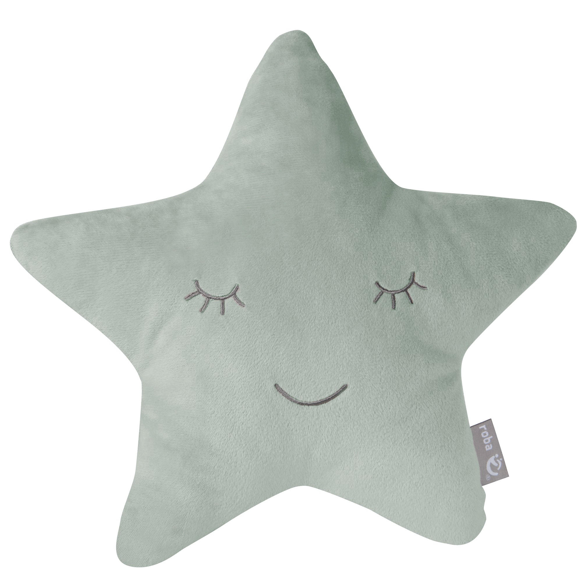 KUSCHEL- UND DEKOKISSEN Stern grün - Grün, Textil (32/8cm) - Roba