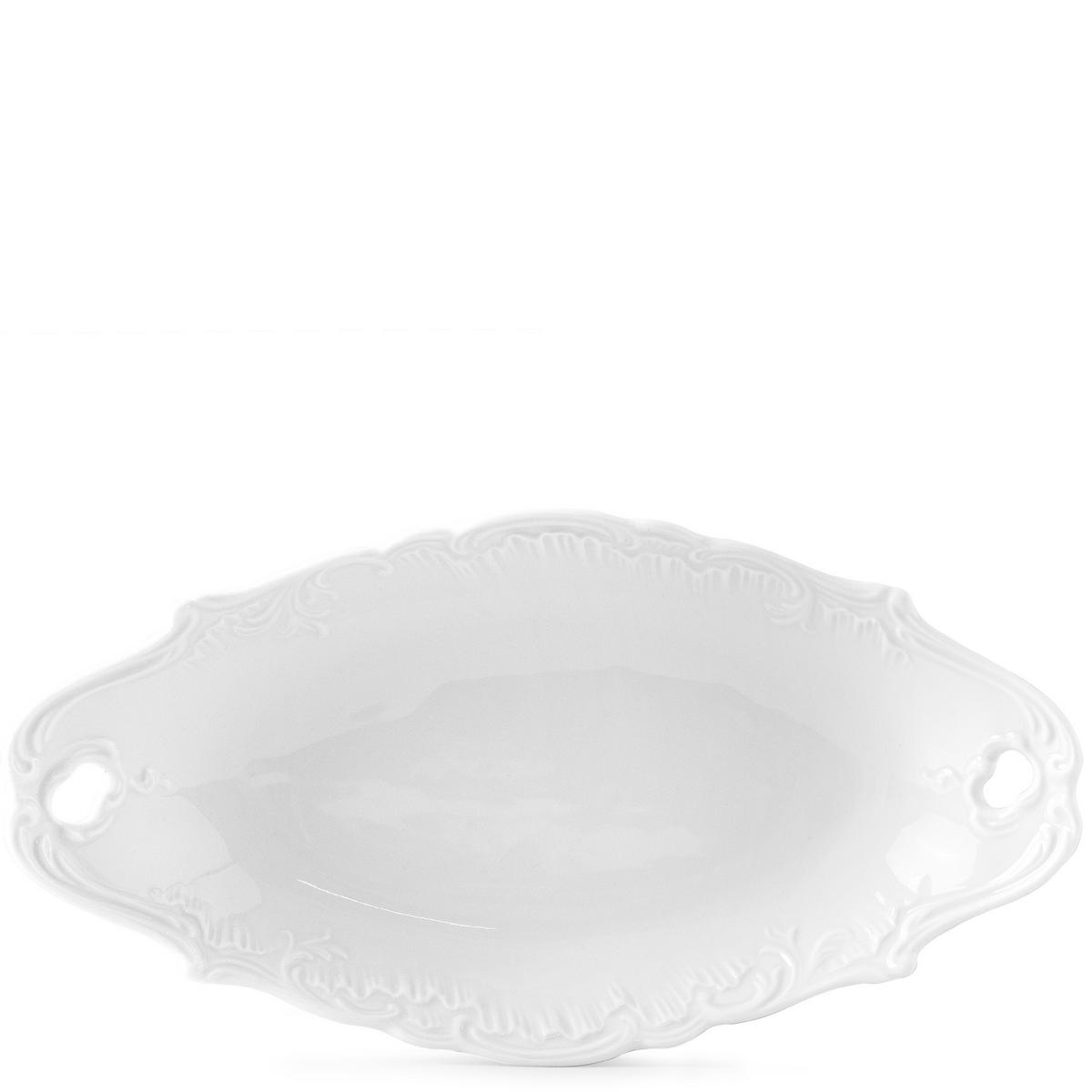 SAUCIERE mit Untertasse Cmielow Rococo - Weiß, Keramik (22.5cm) - KONSIMO®