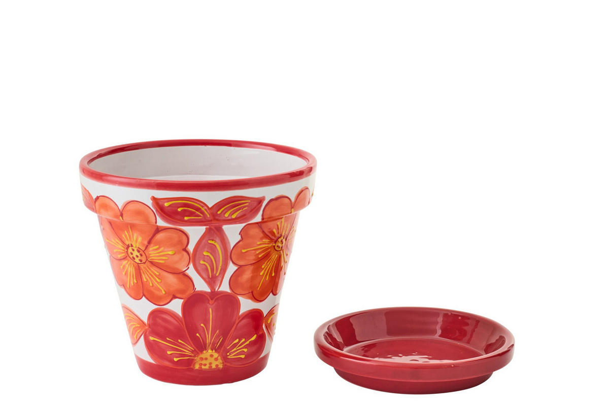 BLUMENTOPF OW Orange - Orange, Keramik (27/25cm) - J-Line