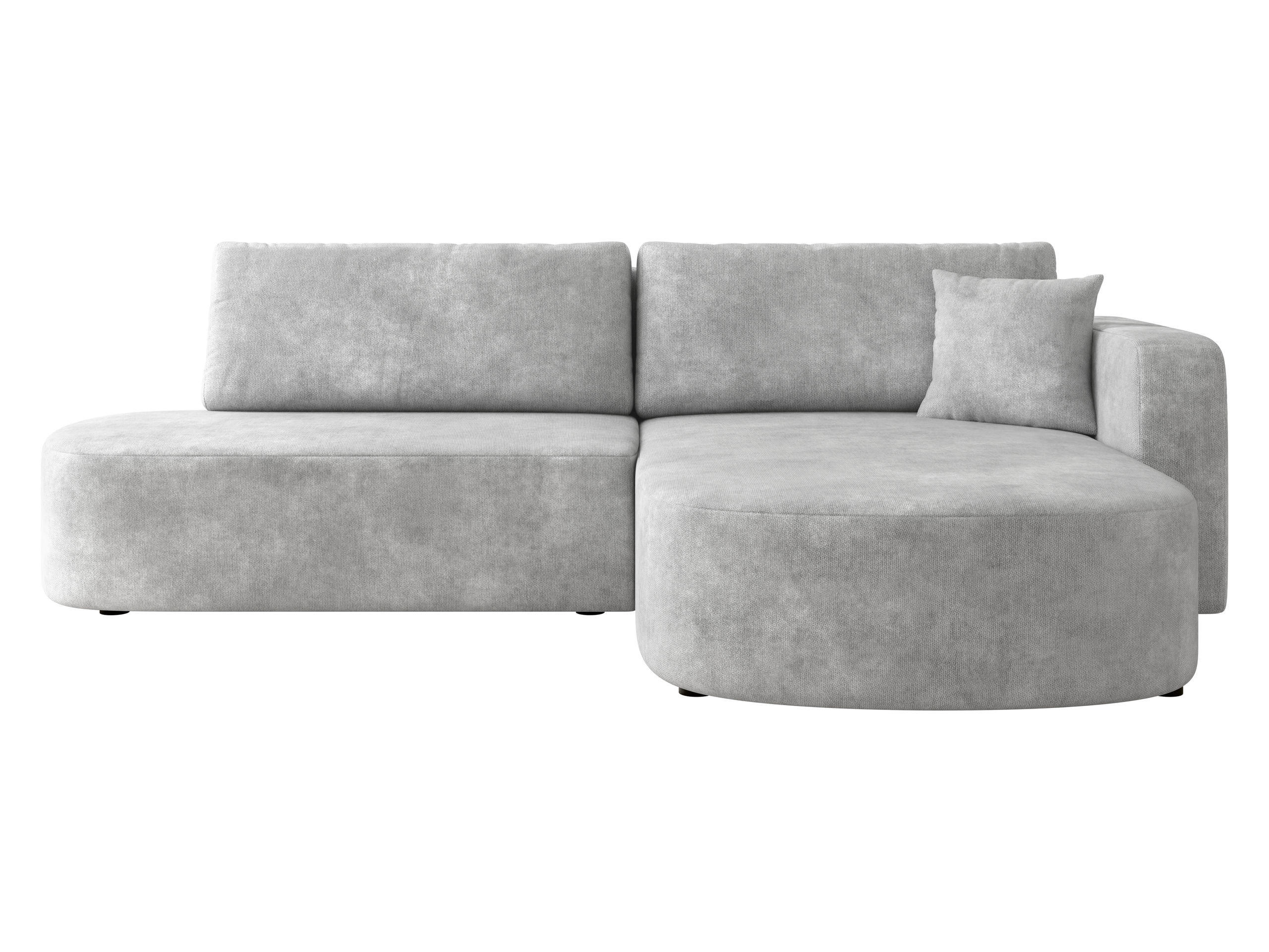 ECKSOFA Zerte, Seite: Rechts - Hellgrau/Schwarz, Holz/Kunststoff (252/175cm) - MIRJAN24