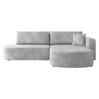 ECKSOFA Zerte, Seite: Rechts - Hellgrau/Schwarz, Holz/Kunststoff (252/175cm) - MIRJAN24