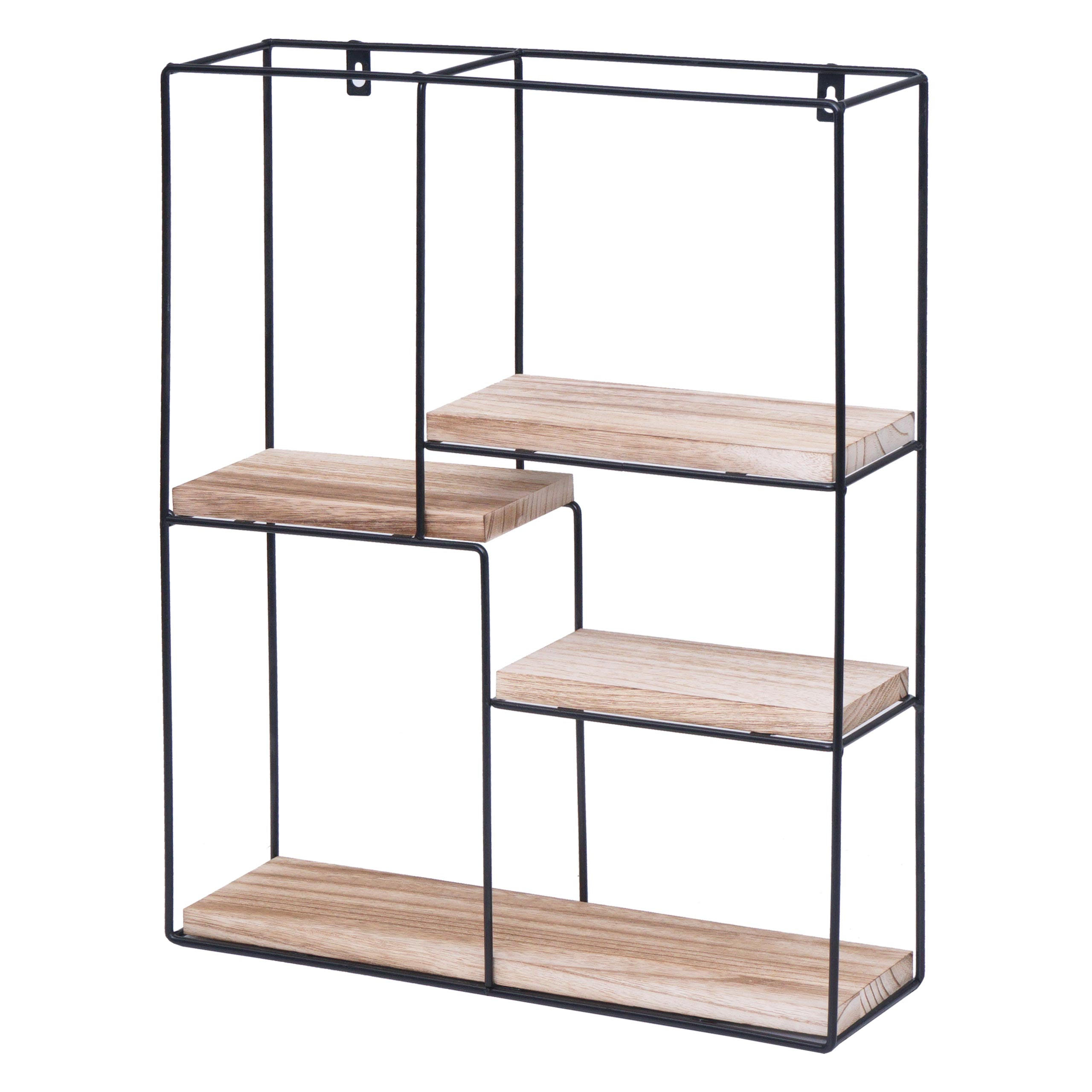 WANDREGAL Beige - Beige, Holz (40/51/11cm) - MCW