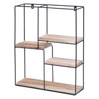 WANDREGAL Beige - Beige, Holz (40/51/11cm) - MCW