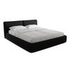 POLSTERBETT mit Bettkasten und Lattenrost 200x228 Schwarz - Schwarz, Kunststoff/Textil (180/200cm) - LaMiaSofa