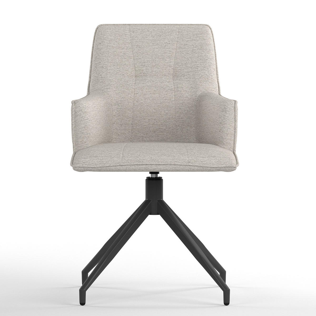 GARTENESSGRUPPE - 5-teilig - Stahl / Polyester - Sandfarben, Textil/Metall - home24