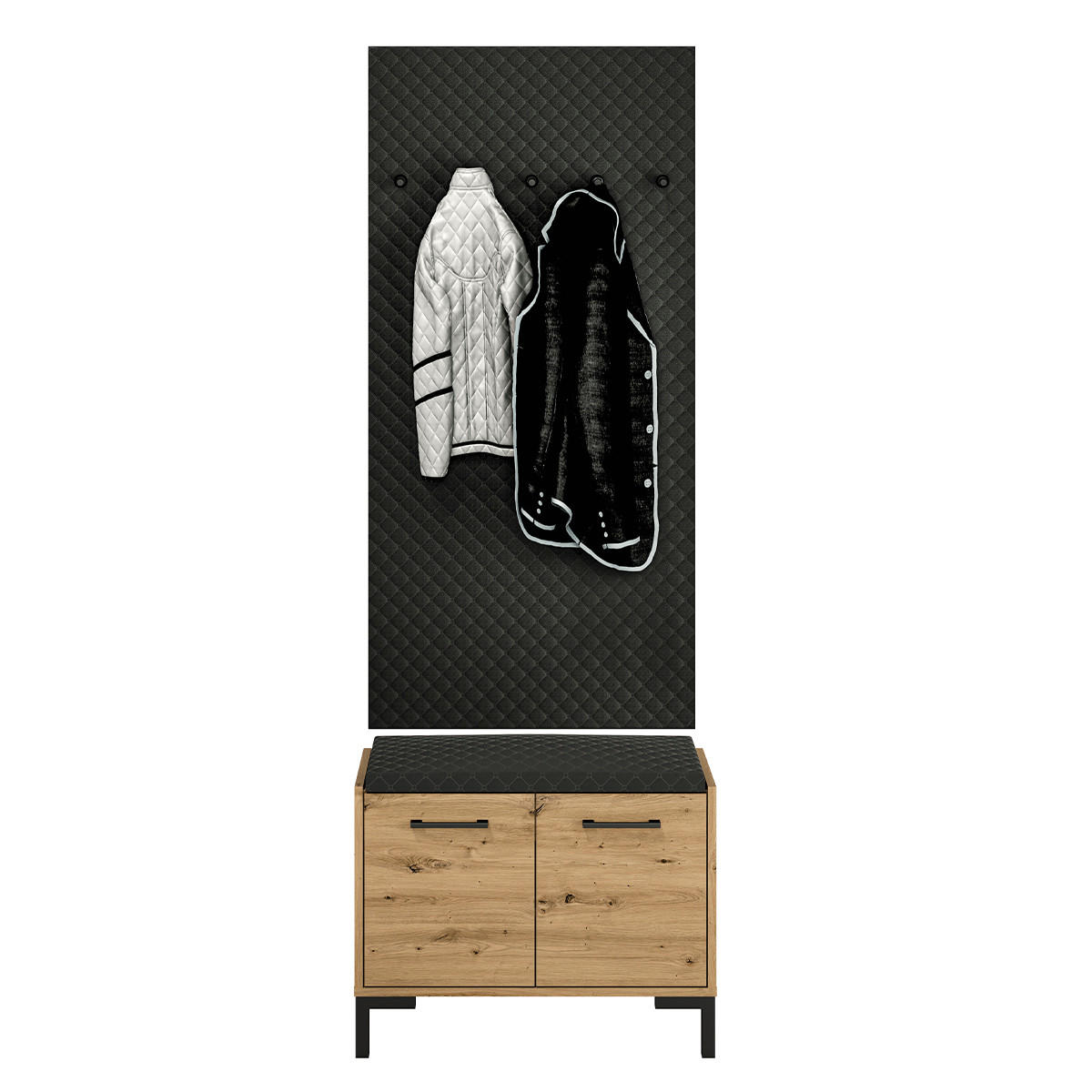 EINGANGSMÖBEL Liora Holz - Braun, Holzwerkstoff (70/54/34cm) - Petits-meubles