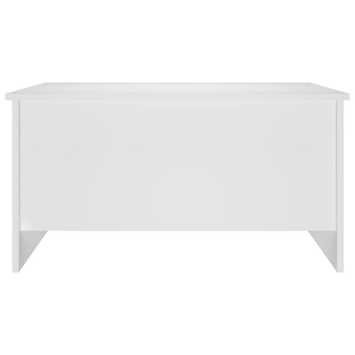 COUCHTISCH Weiß 80x55,5x41,5 cm Holzwerkstoff - Weiß, Holzwerkstoff (80/55.5/41.5cm) - furnicato