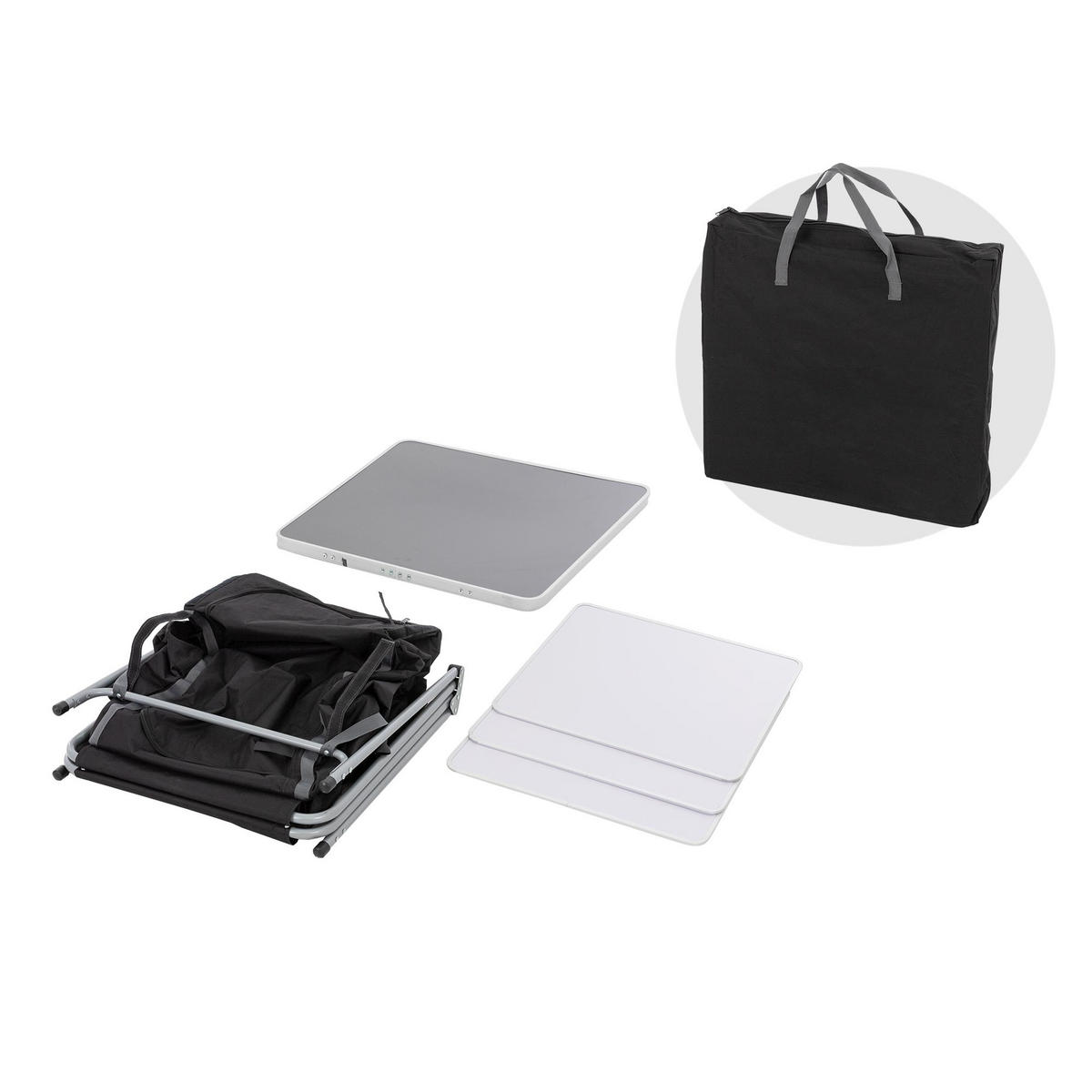 CAMPINGSCHRANK - Schwarz, Textil (60/53/97.5cm) - ECD-Germany