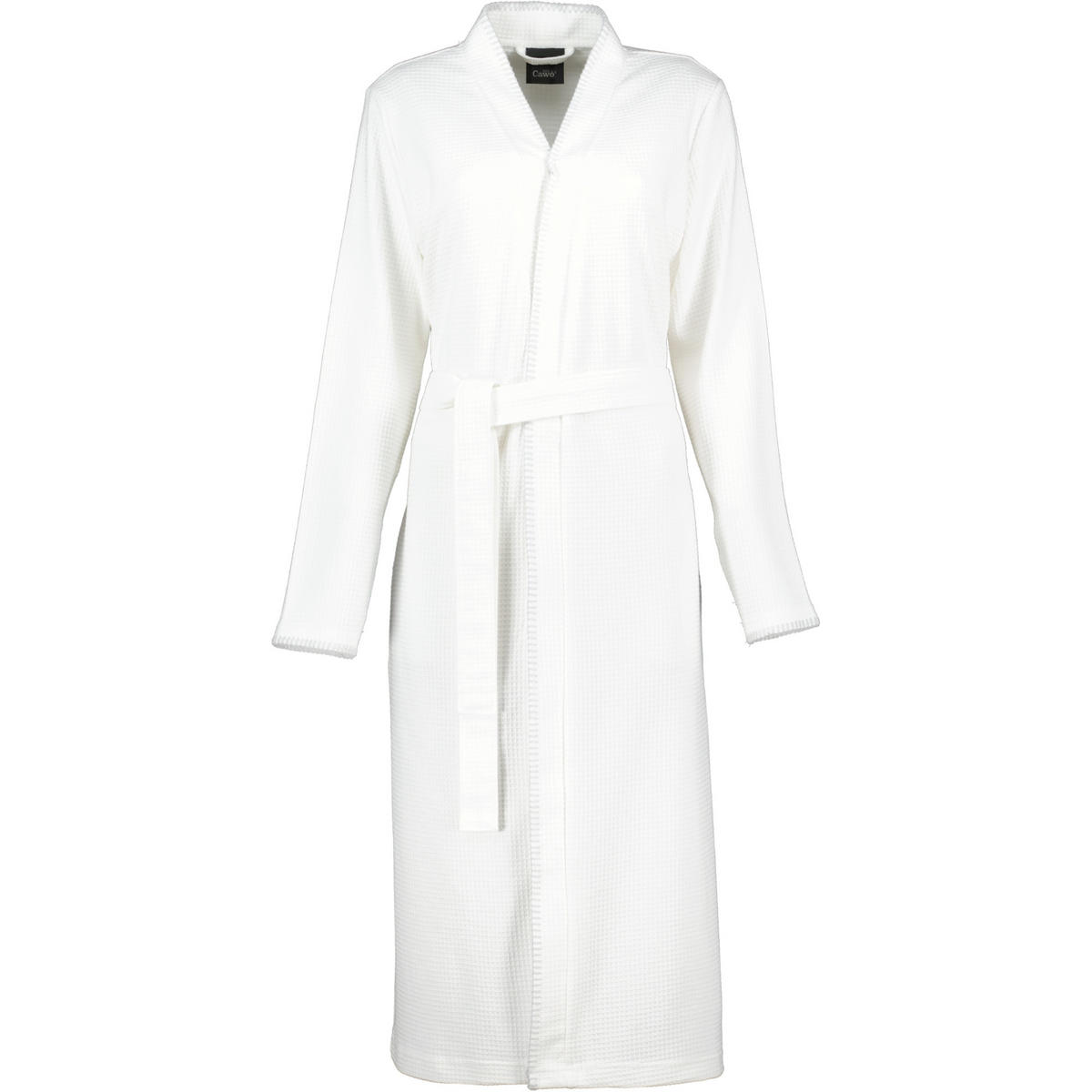 BADEMANTEL DAMEN KIMONO PIQUE 812 WEISS - 67 - Weiß, Textil (Lnull) - Cawoe