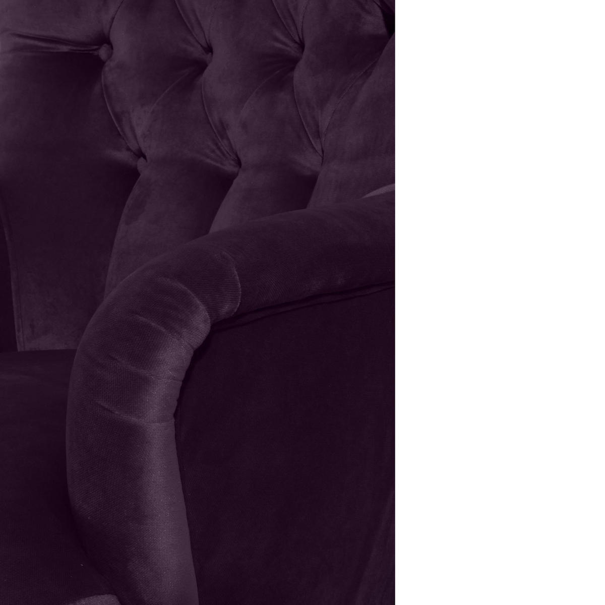 SESSEL Kaiya Bezug Samtvelours Buche natur / purple - Lila, Kunststoff (71/97/82cm) - 58aufmkessel