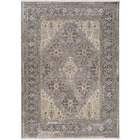 KURZFLORTEPPICH Grau Sarough 120/170 cm - Beige/Grau, Naturmaterialien/Textil (120/170cm) - Atticgo