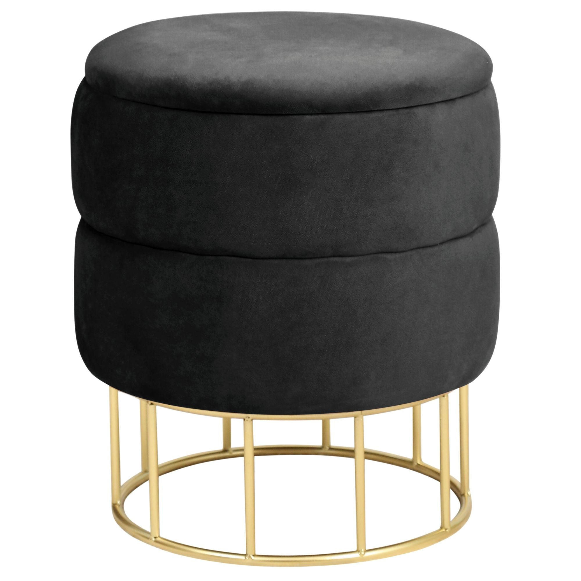 RAUMHIRSCH FURNITURE ČALOUNĚNÁ STOLIČKA Černá 37/42/37