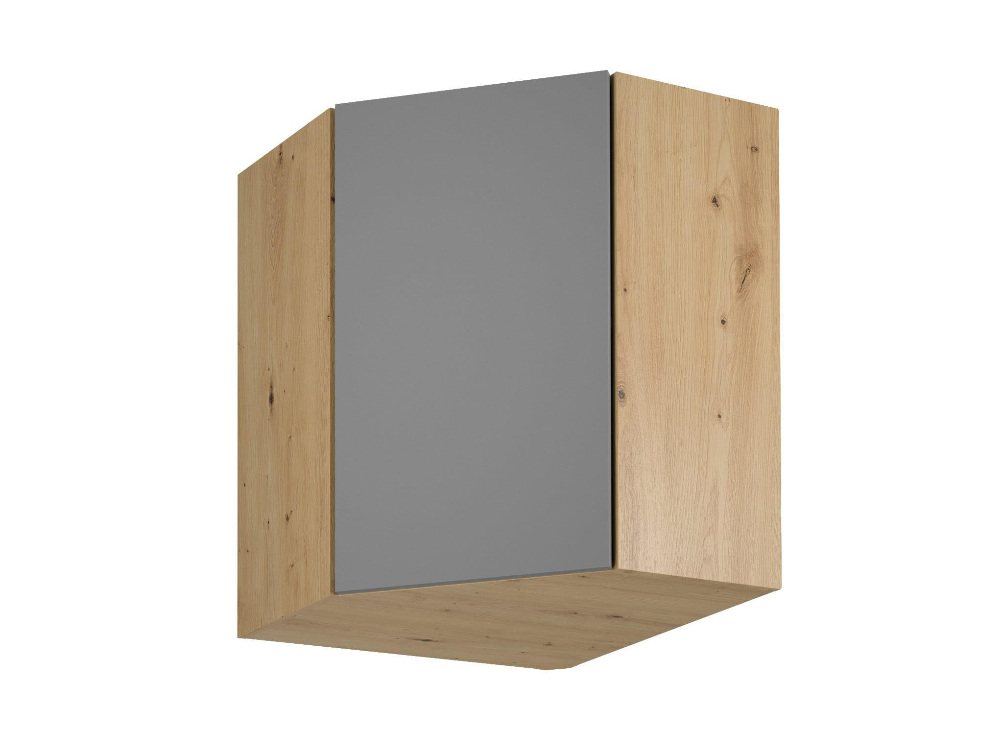Royal24_Markt Eckhängeschrank Grau 60x72x60 cm