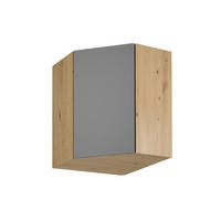 ECKHÄNGESCHRANK G60N – Nexa – Diagonale Front – Grau - Grau, Holzwerkstoff (60/72/60cm) - ROYAL24_MARKT