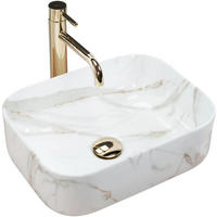 AUFSATZWASCHBECKEN Rea Demi Mini Aiax Shiny - Weiß, Keramik (31/14/40.5cm) - REA