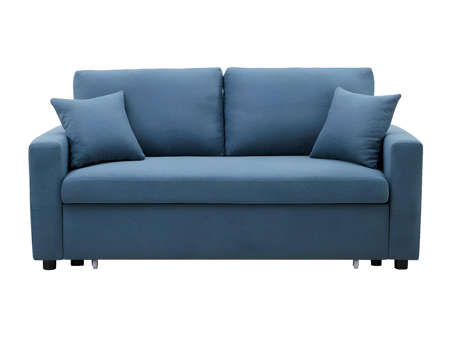SCHLAFSOFA - 3 Personen - Stoff - Blau - - Blau, Textil (168/85/101cm) - Vente-Unique