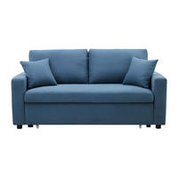 SCHLAFSOFA - 3 Personen - Stoff - Blau - - Blau, Textil (168/85/101cm) - Vente-Unique