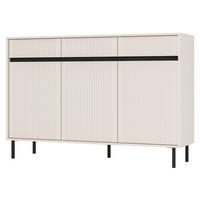 KOMODA Osaka pískově béžová 149 cm - černá/béžová, kov/kompozitní dřevo (148.6/100/40cm) - Selsey