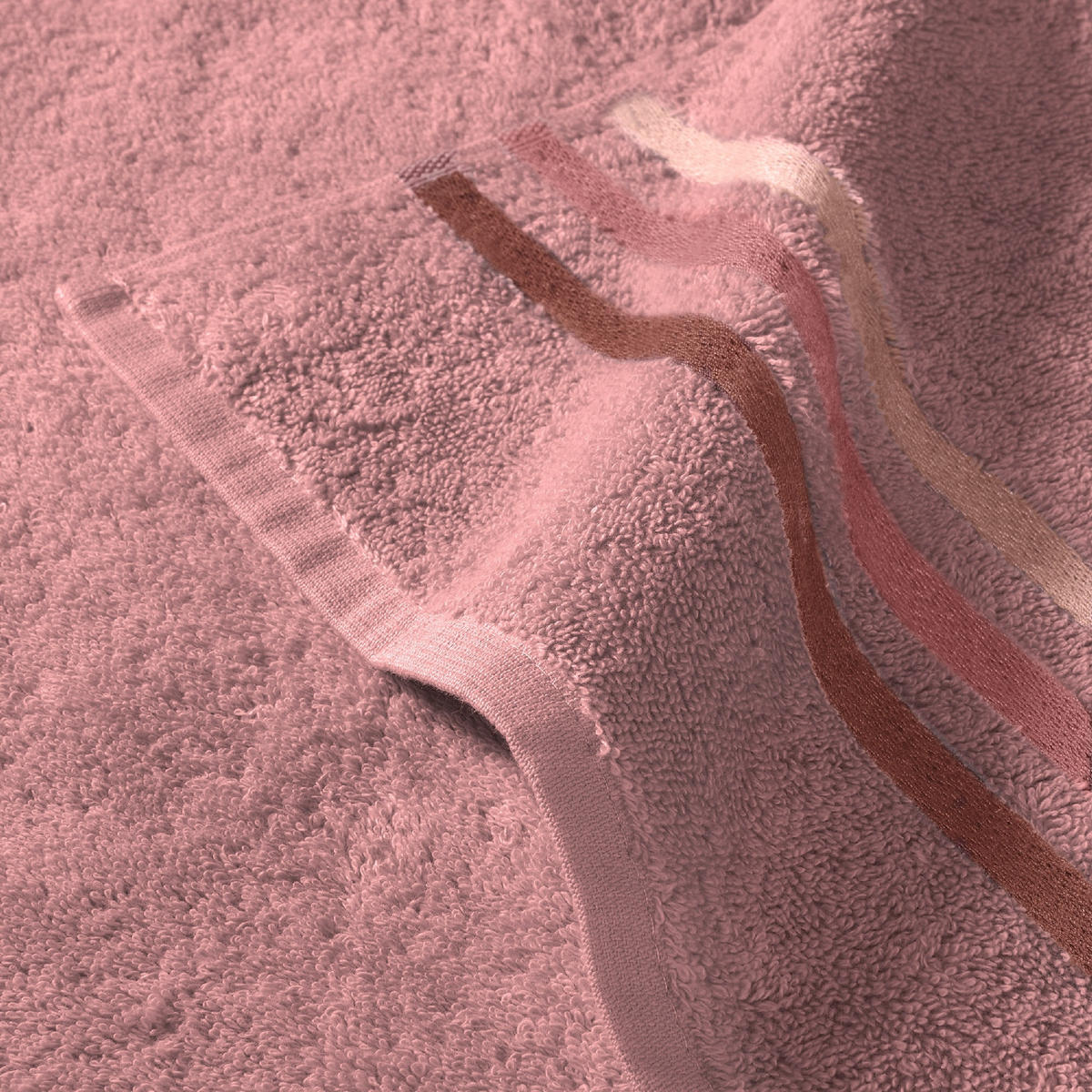 HANDTUCHSET Skyline Color - 4-teilig - 50 x 100 cm - Altrosa - Altrosa, Textil (50/100cm) - SCHIESSER