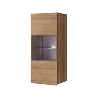 VITRINE Cairns-132 - Braun, Holzwerkstoff (45/117/32cm) - Lomado
