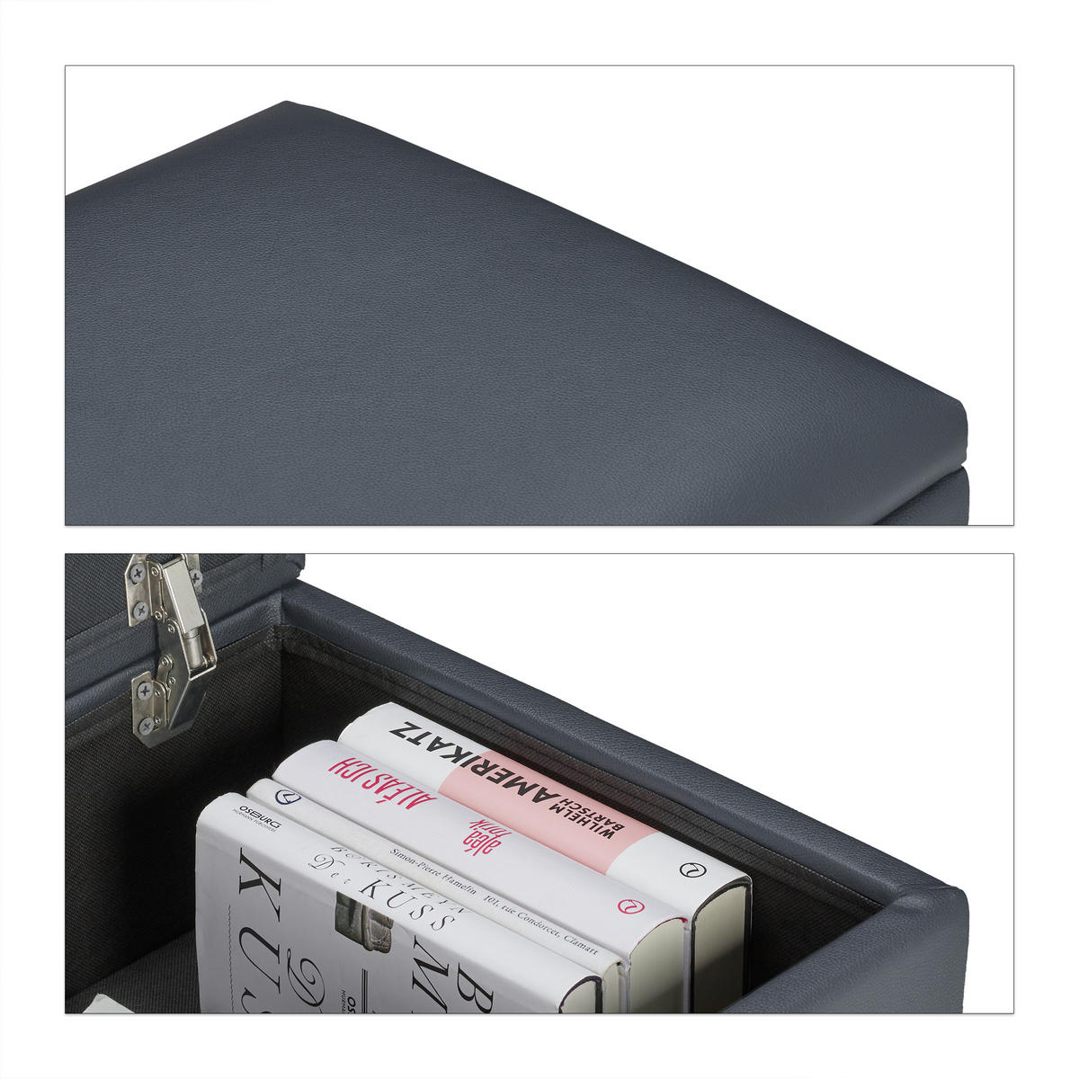 SITZHOCKER - Multicolor, Holz/Holzwerkstoff (40/40/40cm) - Relaxdays