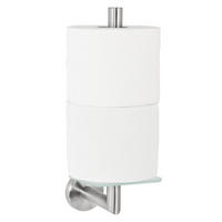 TOILETTENPAPIERHALTER PIAZZA, Edelstahl - Edelstahlfarben, Metall (10/29/14cm) - bremermann