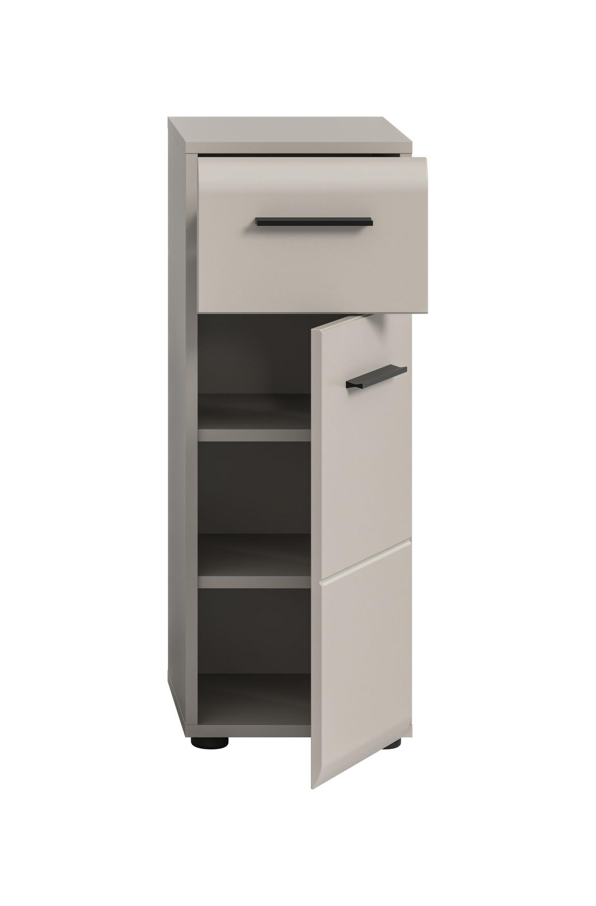 BADSCHRANK halbhoch Alba (B/H/T: ca. 30/80/30 cm) in Kaschmir/Kaschmir matt - Kaschmir, Holz (30/80/30cm)
