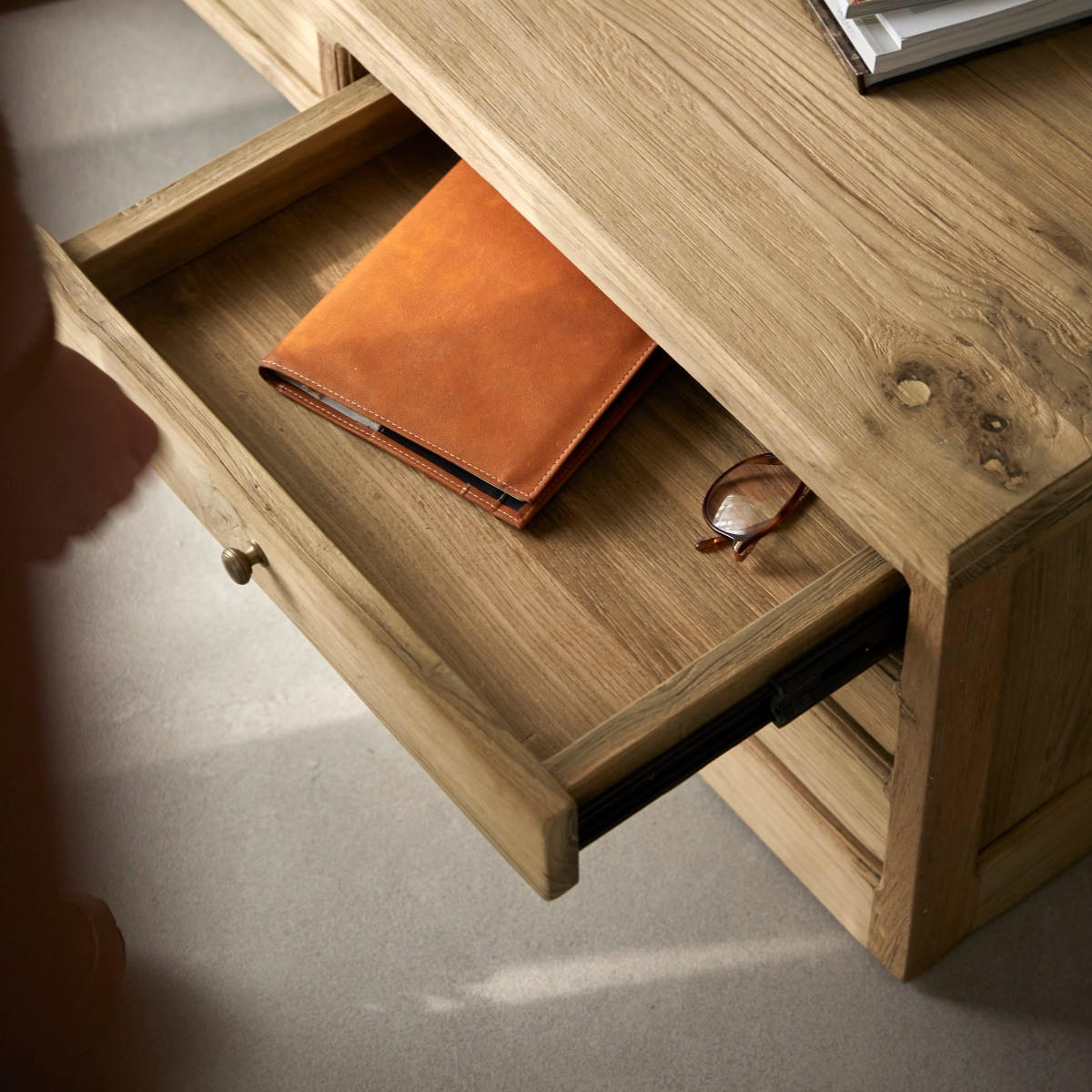 COUCHTISCH Issa Natur aus Teak - Naturfarben, Holz (60/100/37cm) - Tikamoon