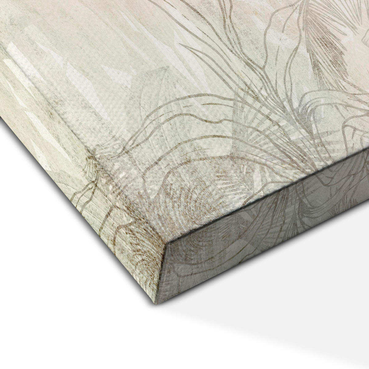 LEINWANDBILD Blätter 10 90x60 cm - Multicolor, Holz (90/60cm) - LUMASOUL