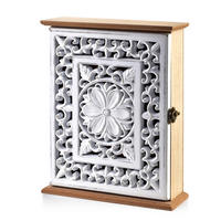 SCHLÜSSELKASTEN Stacy Weiß 22/28/8 cm Holz - Weiß, Holz (28/8/22cm) - Mondex