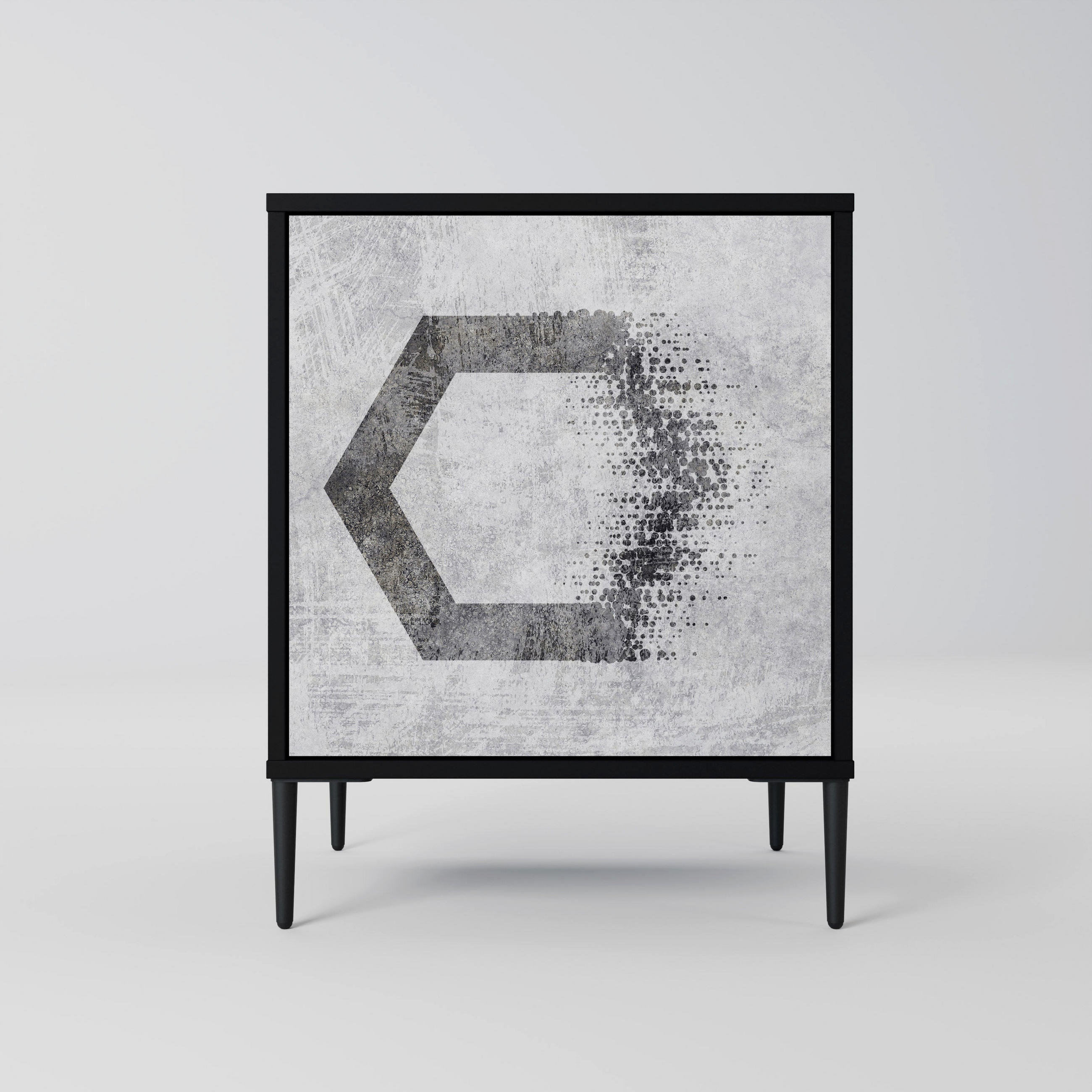 SpaceRebels Sideboard Schwarz 57.5x72.5x42 cm