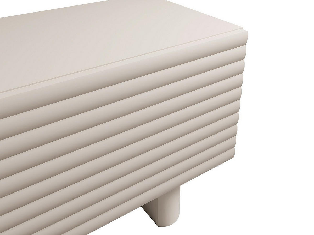 TV-MÖBEL mit 2 Türen - MDF - 180 cm - Beige - LUDIMA - Beige, Holz (180/46.1/36.8cm) - Vente-Unique