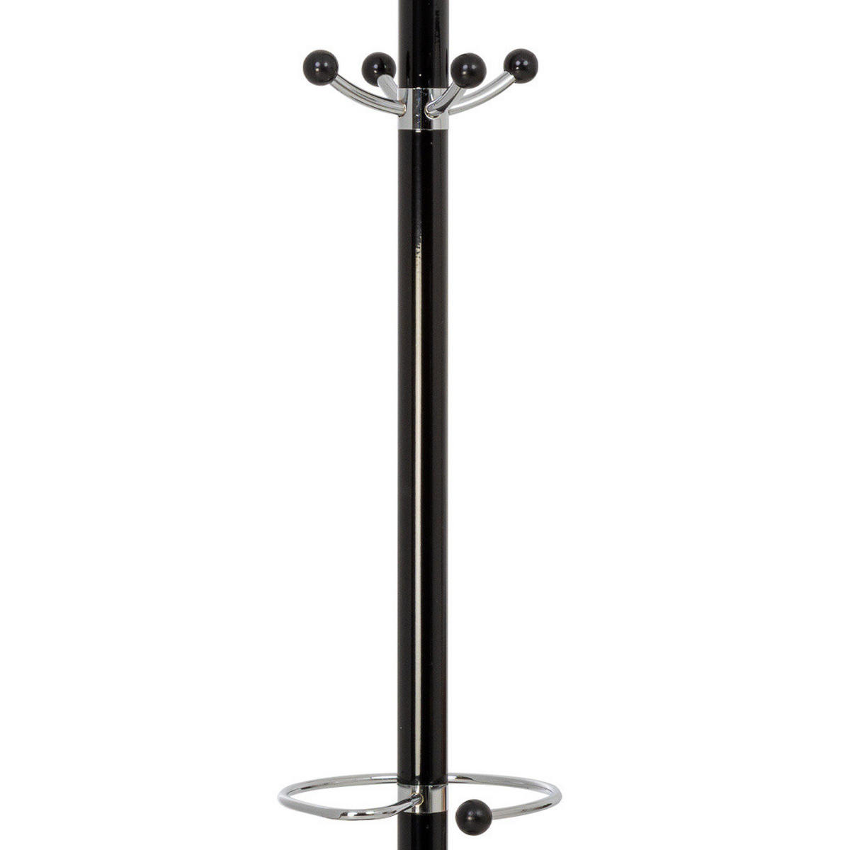 GARDEROBE aus metall 36x175cm - Schwarz, Metall (36/175/36cm) - Wanderlust