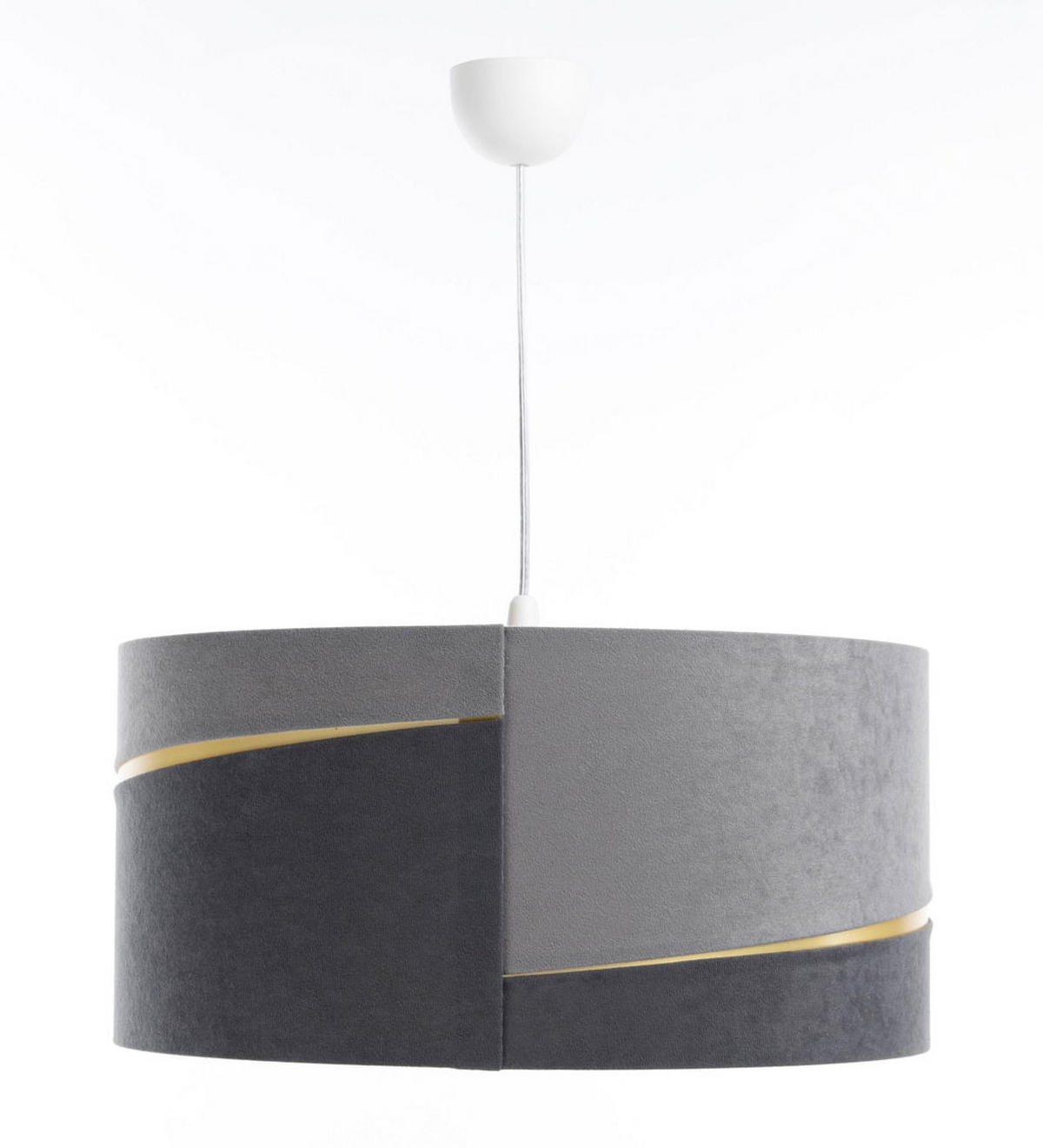 HÄNGELEUCHTE Grau 50/25 cm - Goldfarben/Grau, Kunststoff (50/0.4/25cm) - ONZENO