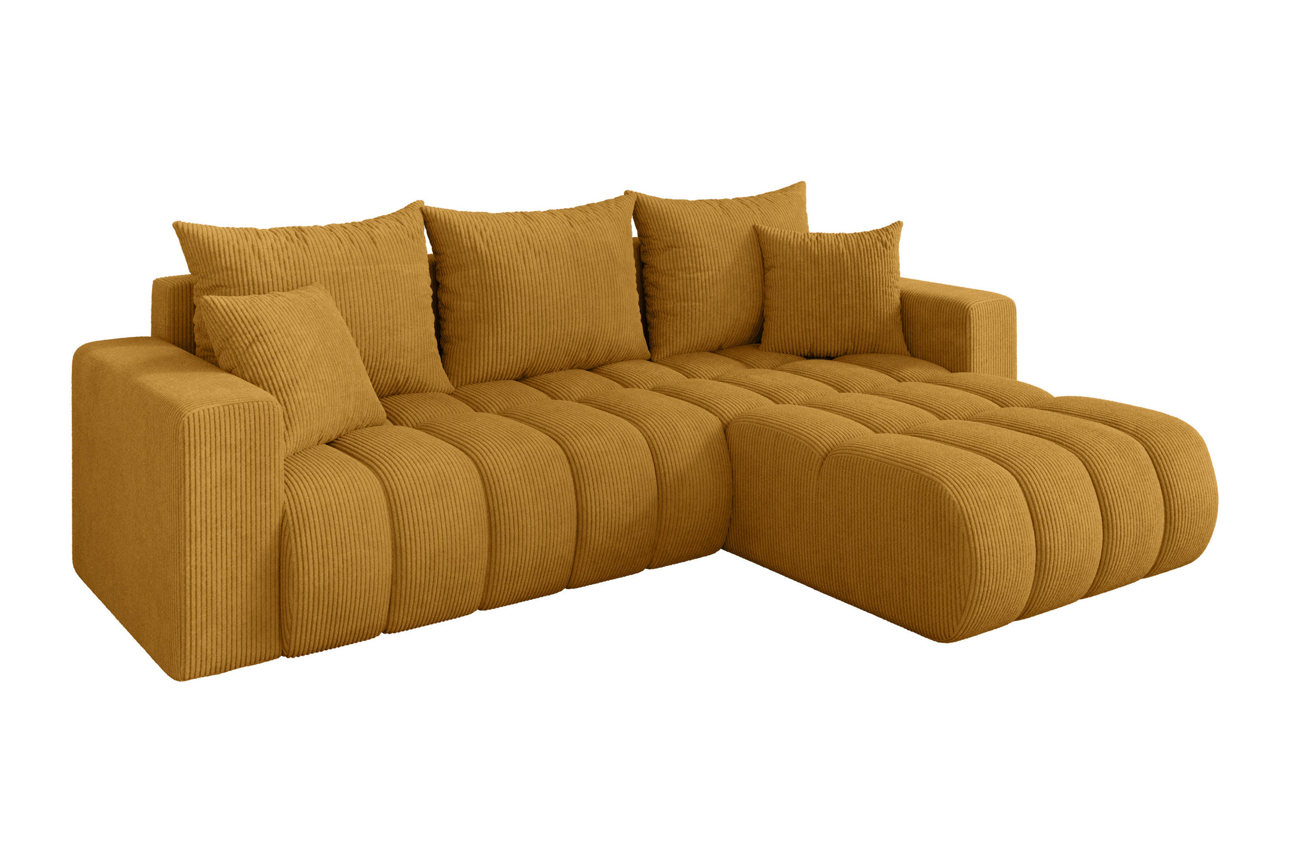 Altdecor Ecksofa Dunkelgelb 277x194 cm