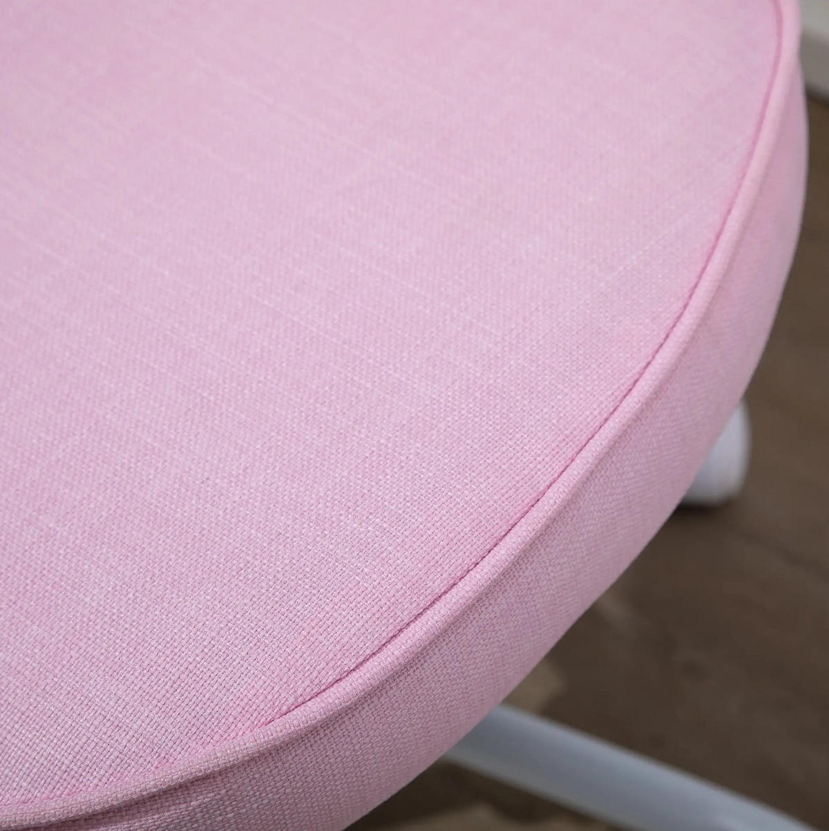 DREHSTUHL 50/40/89 cm pink aus Schaumstoff mit Herzlehne und Höhenverstellung - Pink, Kunststoff (50/89/40cm) - OKWISH