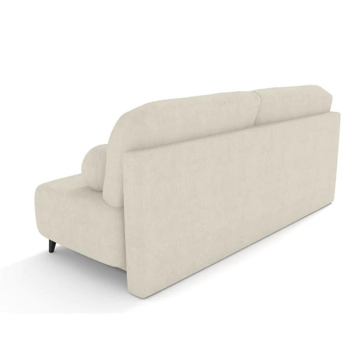 SCHLAFSOFA MIO, Sofa mit Schlaffunktion und Bettkasten, Farbe: Creme, Bouclé-Stoff - Creme, Textil (198/90/86cm) - Sepro Meble