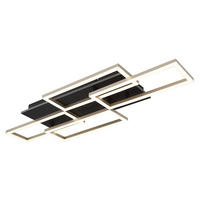 LED DECKENLEUCHTE JEFFRY Anthrazit - Anthrazit, Metall (87.5/32.5/7.5cm) - Globo Lighting