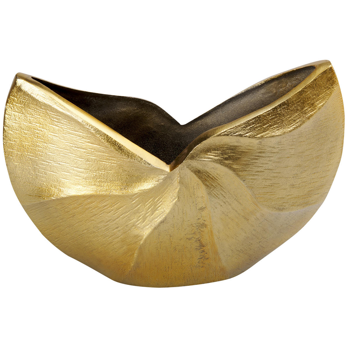 BLUMENVASE Aluminium gold Hattusa - Goldfarben, Metall (26cm) - Beliani