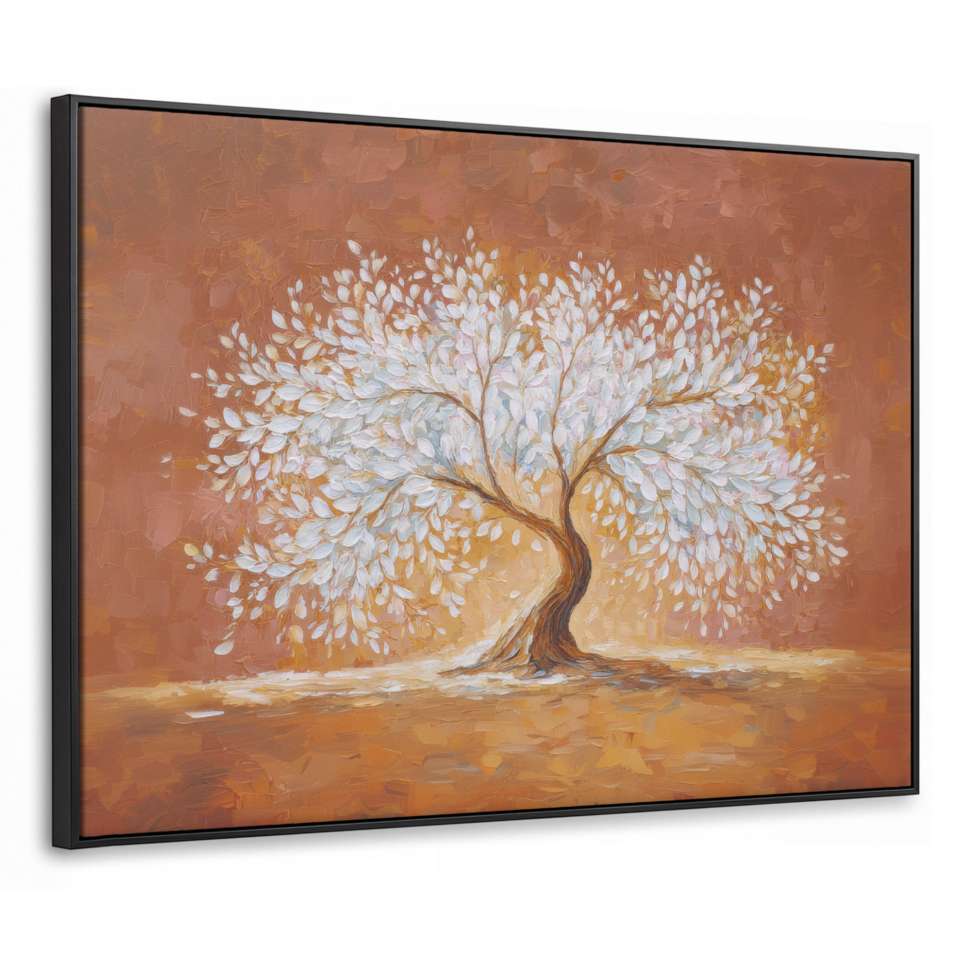 MuchoWow Leinwand Braun 70x50 cm