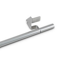 KLEMMSTANGE ausdrehbar/ausziehbar Ø8/10mm ( Silber Fit ) 80-100 cm - Silberfarben, Metall (1/1/100cm) - Bestlivings
