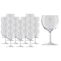 WEINGLÄSER GEEICHT Ballon Profi transparent 0,1 l + 0,2 l 24er Set - Transparent, Glas (0.25L) - Van Well