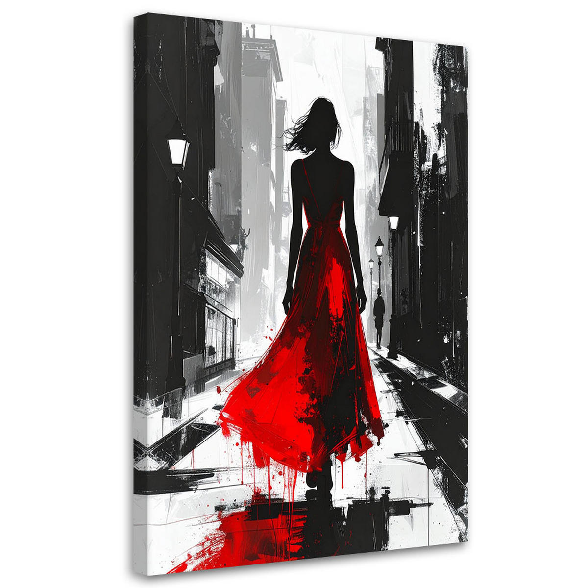 LEINWANDBILD Menschen & Charaktere 80x120cm - Rot, Textil (80/120cm) - Feeby