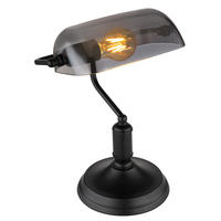 LED TISCHLEUCHTE Antique Schwarz - Schwarz, Glas (25/18/32cm) - Globo Lighting