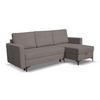 ECKSOFA KAIRO mit Schlaffunktion und Zwei Bettkasten (Braun) - Braun, Textil (230/150cm) - VENASI MÖBEL