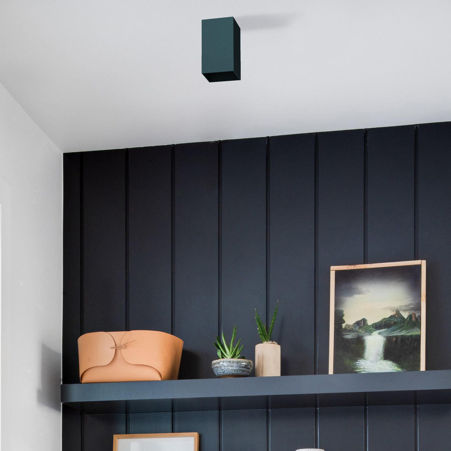 Thumbnail - Lumicom Deckenleuchte, Schwarz, Metall, Rechteckig,Rechteckig, 6x10x6 cm, Lampen & Leuchten, Innenbeleuchtung, Deckenleu...