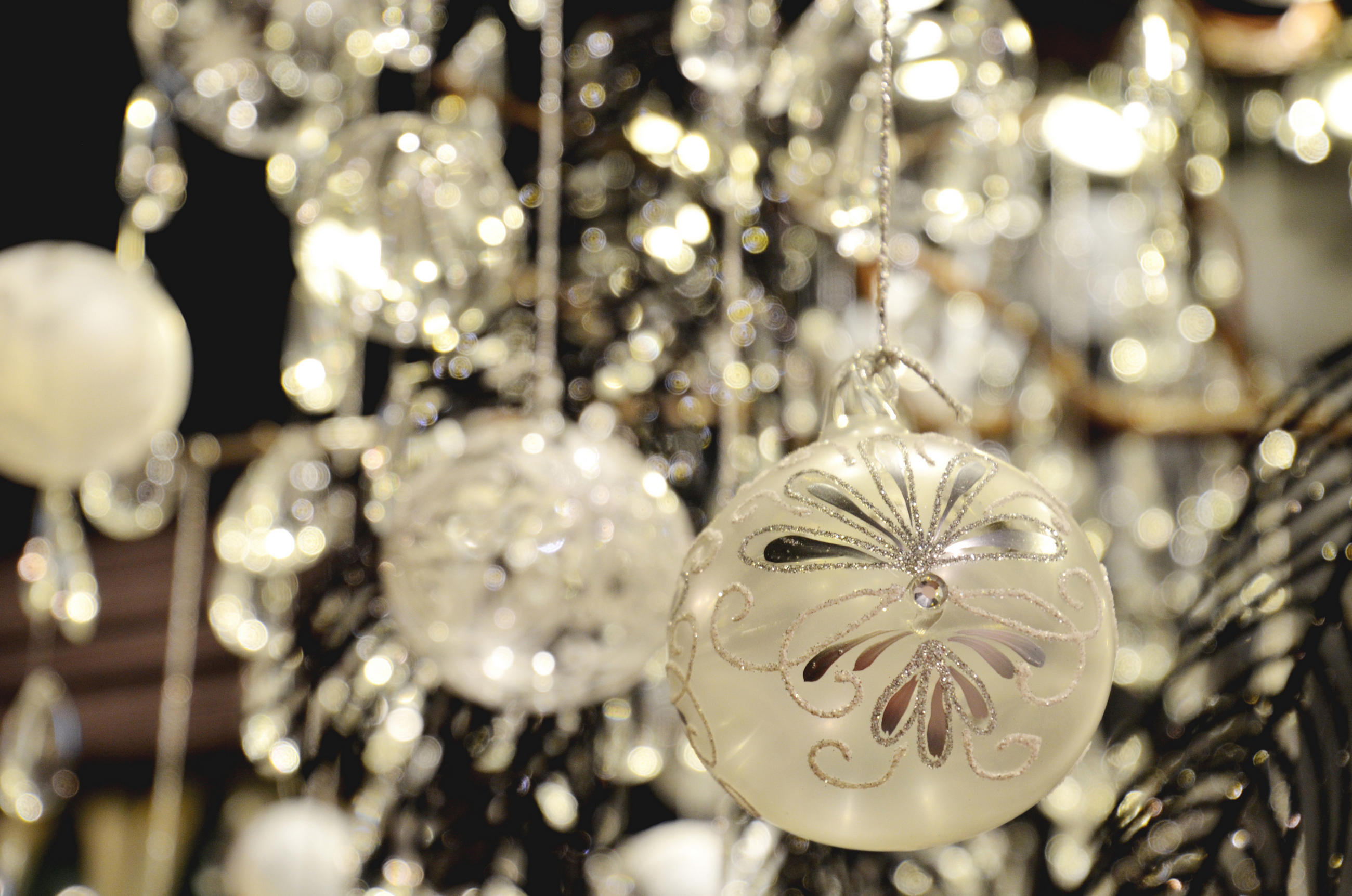 CHRISTBAUMKUGELN Set Winterpracht mit Glasöse Transparent 8cm (Glas / 9 Stk.) - Transparent, Glas (8/8/8cm) - Krebs Glas Lauscha