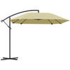 AMPELSCHIRM Alu Ø 260 cm - Beige, Metall (260/304cm) - Outsunny